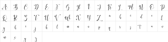 Brighlon Regular  glyph index