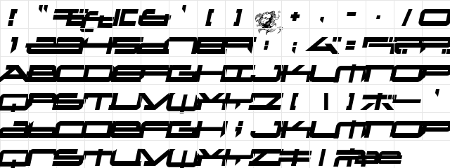 Metatron2 Normal  glyph index