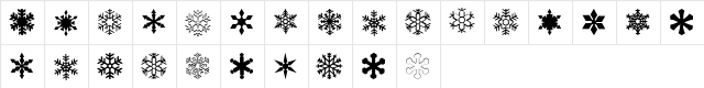 ryp_sflake6 Regular  glyph index