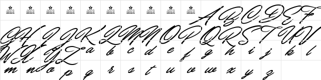 Carolina Hills Personal Use Regular  glyph index