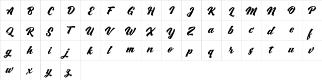 Swordfish FREE Regular  glyph index