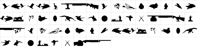 JCdux Regular  glyph index