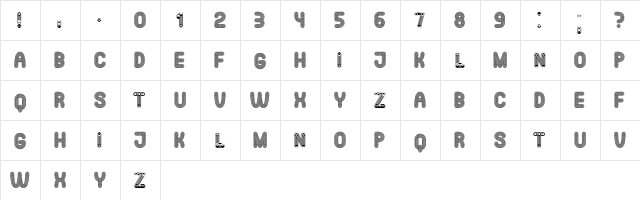 Jakob Regular  glyph index