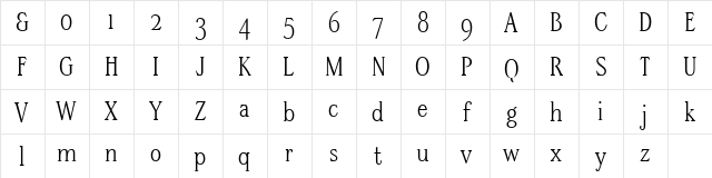 SteppITC-Medium xPDF Regular  glyph index