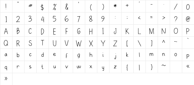 Le Ratna Regular  glyph index