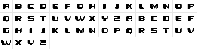 Tomato Regular  glyph index