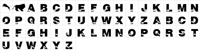 LMS The Lions of Tsavo Regular  glyph index