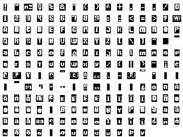 Nil Medium  glyph index