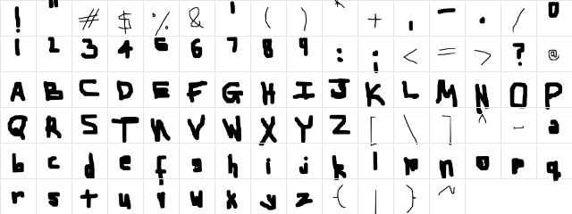 The power on my laptop's about to run out too Regular  glyph index