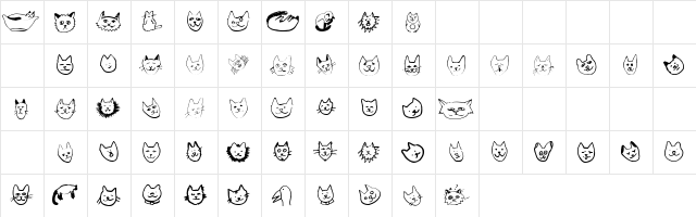 The Mask Regular  glyph index