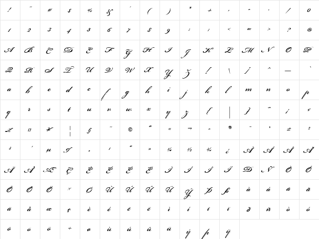 BickhScrMM_600_wt Italic  glyph index