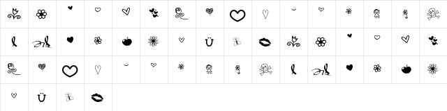 VBDings Medium  glyph index
