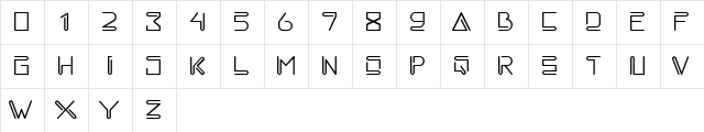 melankola Regular  glyph index