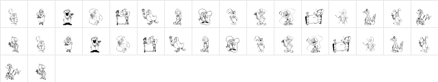 KR Get Well Dings Regular  glyph index