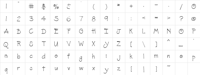 Lindsay Triangles Regular  glyph index