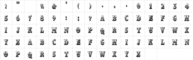 Emporium Normal  glyph index