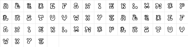 buffy Regular  glyph index