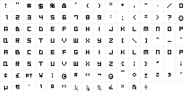 Goodbye Despair Regular  glyph index