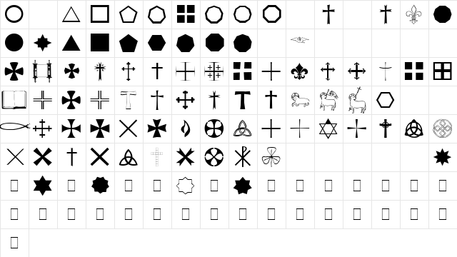Little Regular  glyph index