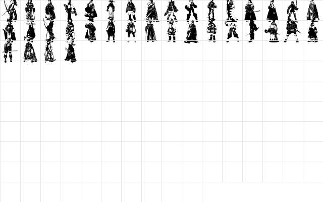 SO Final Fantasy Tactics Regular  glyph index
