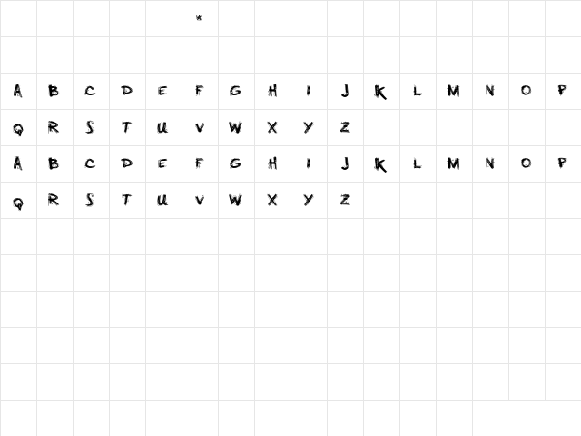 minus Regular  glyph index