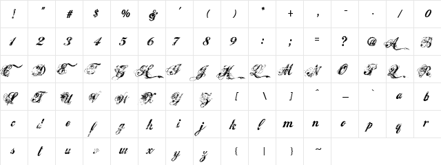 Hawaii Killer Regular  glyph index