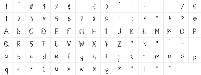 Sumayyah Regular  glyph index