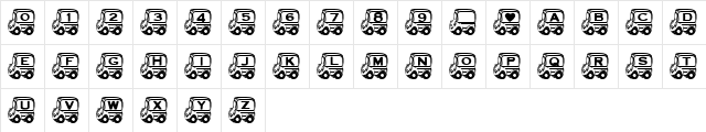 S&P's  School Bus Regular  glyph index