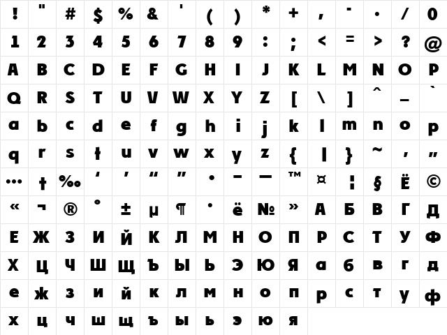a_PlakatCmpl ExtraBold  glyph index