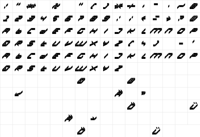 DS Space Regular  glyph index