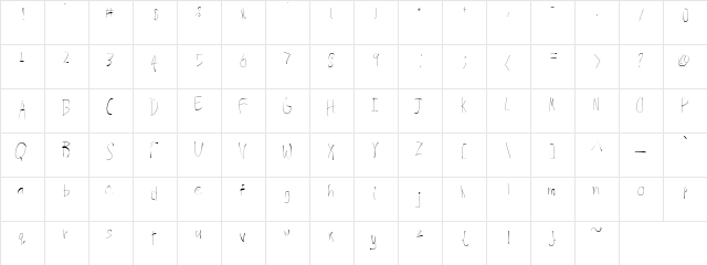 Exochronia Regular  glyph index