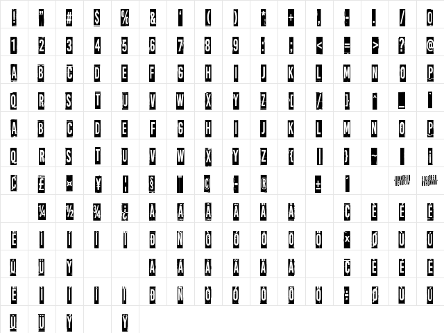 More news from nowhere Regular  glyph index