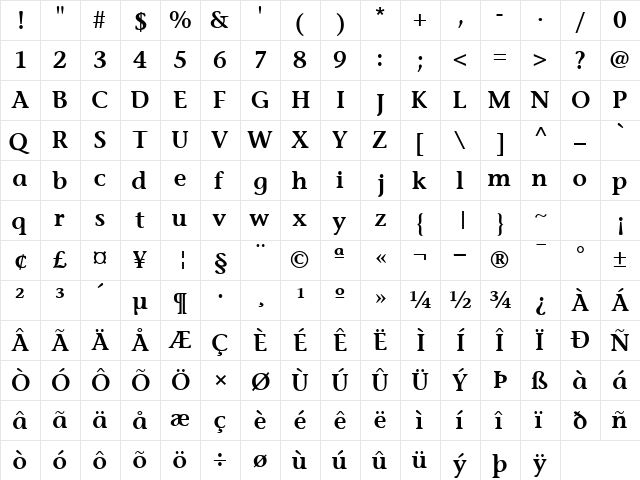 MesouranCasualSSK SemiBold  glyph index