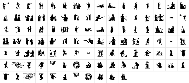 EuroGyptians Regular  glyph index