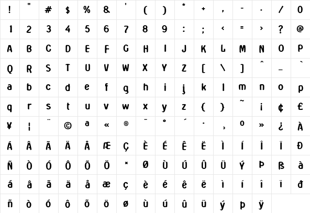 Oculus CGauge  glyph index