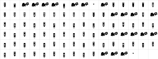 Populuxe Heart On Regular  glyph index
