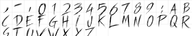 Carnaval de Mai Regular  glyph index