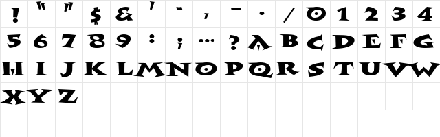 5 Salza DNA Regular  glyph index
