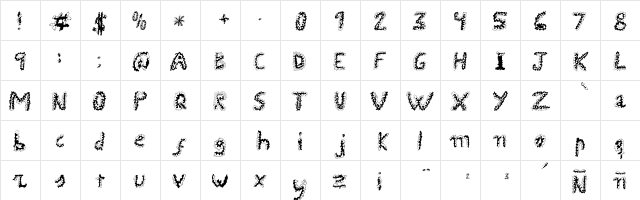 Uroboros Regular  glyph index