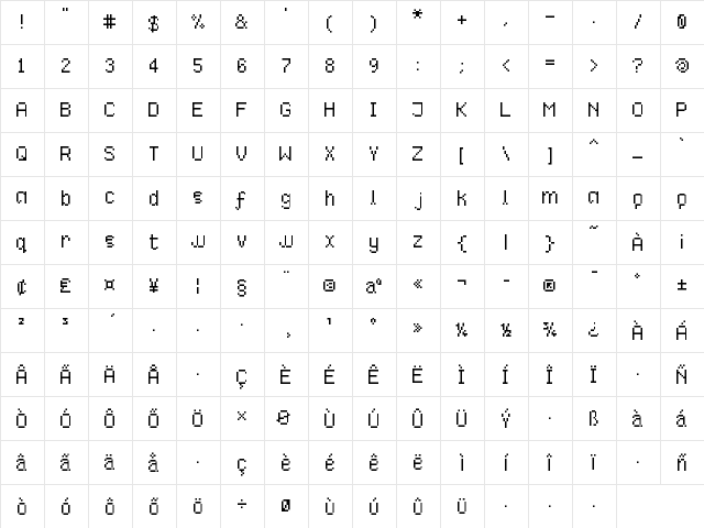 linja_pi_kama_wan Regular  glyph index