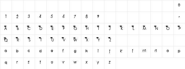 Litterate Regular  glyph index