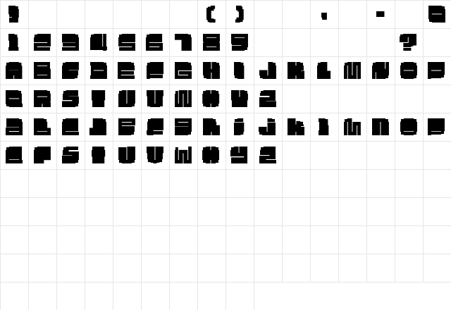 Silo Regular  glyph index