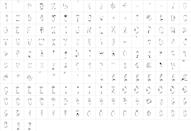 Bull UnderInked  glyph index