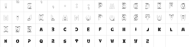 LOOPY Normal  glyph index