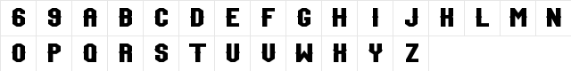 Team Jersey 96 Demo Regular  glyph index