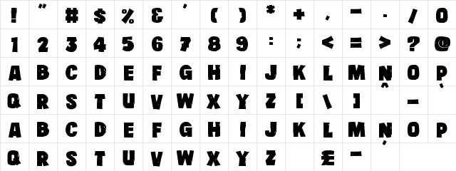 Kids Club House Normal  glyph index
