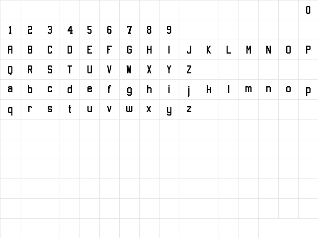 Sports Jersey Regular  glyph index