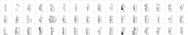 dampwalze regular  glyph index