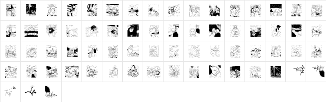 BiblishPictures Regular  glyph index