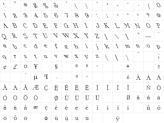 Around 6 Regular  glyph index